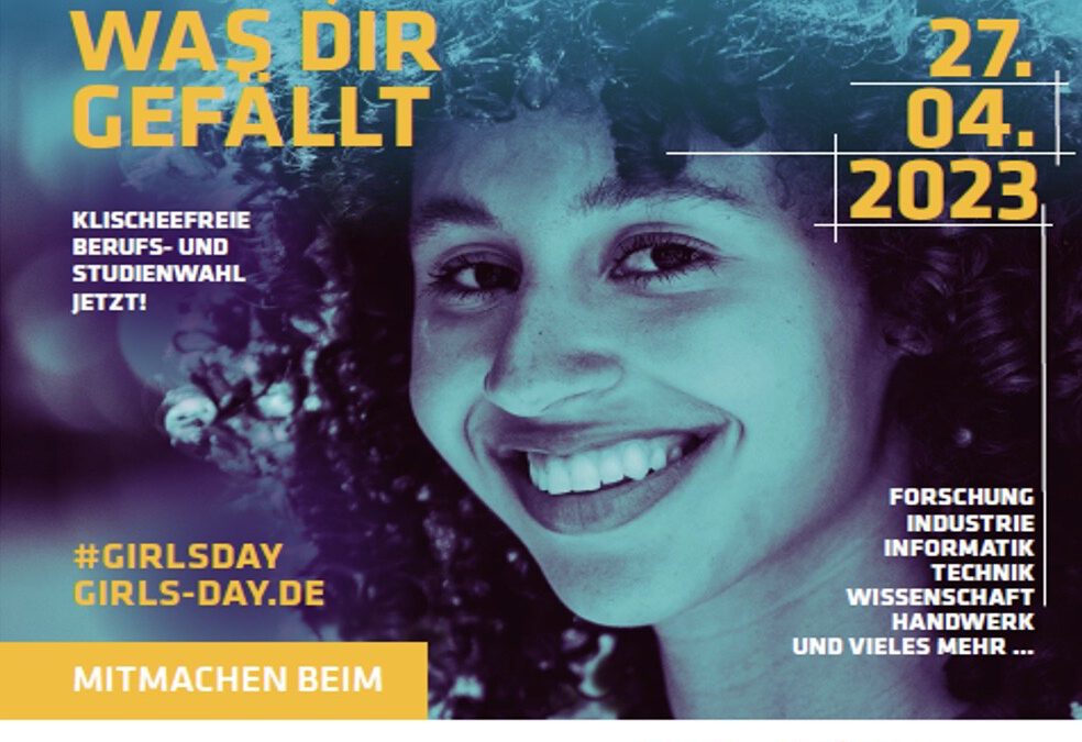 #Girlsday // 27.04.2023 / 8:30 – 14:00 Uhr Treffpunkt Sekretariat