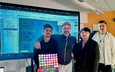 Innovative Schüler entwickeln LED-Wand für die Schulgemeinschaft