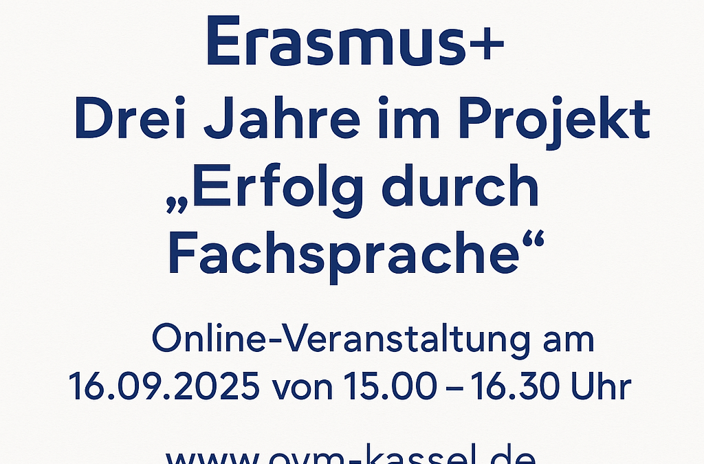 Save the Date – Erasmus+ Webkonferenz