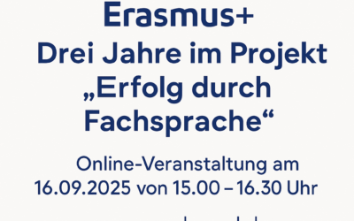 Save the Date – Erasmus+ Webkonferenz