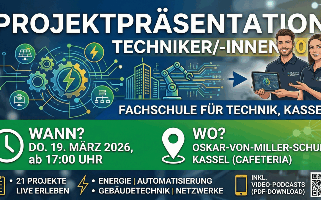 Einladung: Projektpräsentation der Fachschule für Technik 19.03.2026