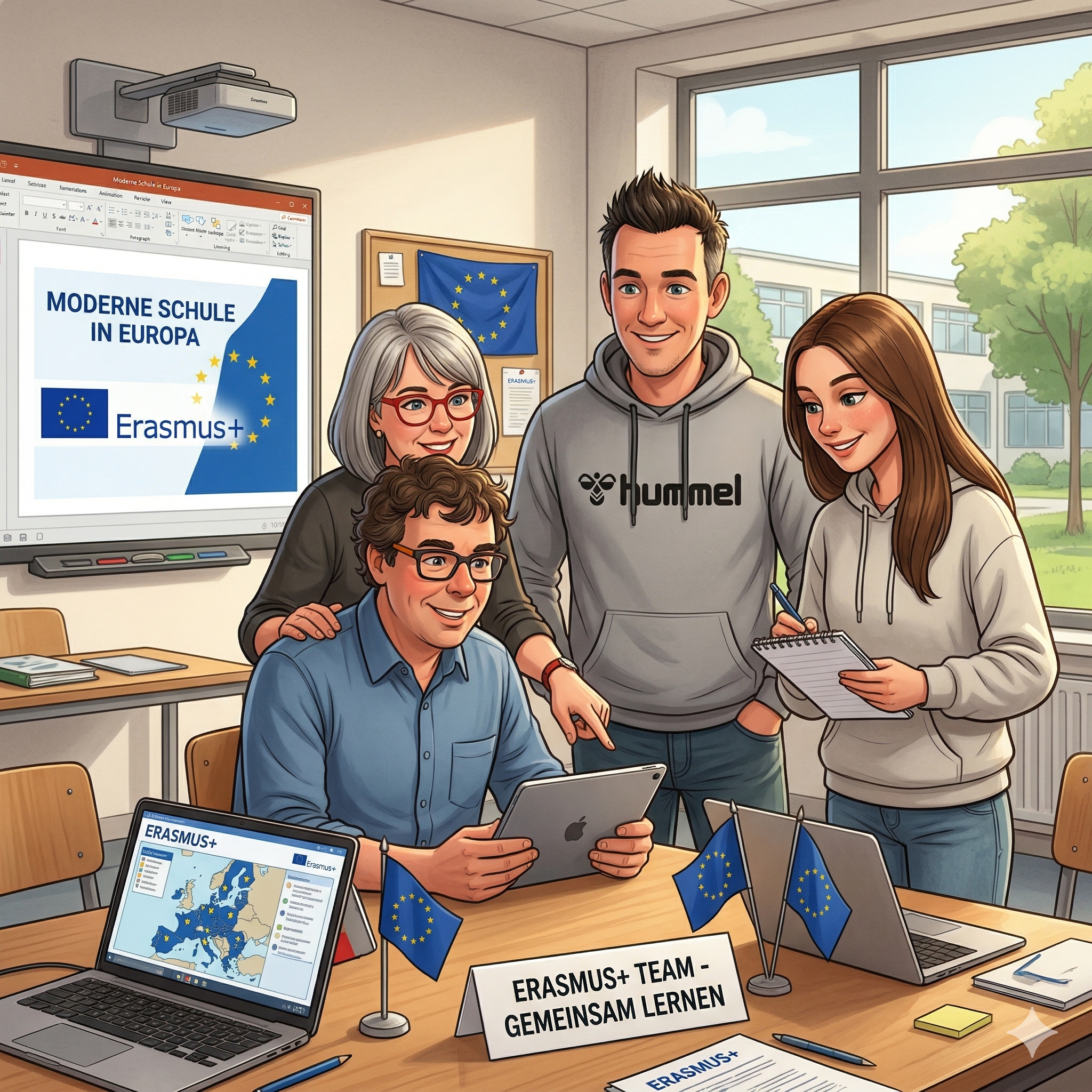 Erasmus-Team der Oskar-von-Miller-Schule Kassel